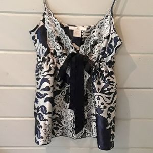 Sin Navy & Cream Camisole Size P